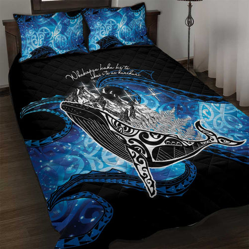 Maori Matariki Te Araroa Paikea Starry Quilt Bed Set Tangaroa Whakatauki