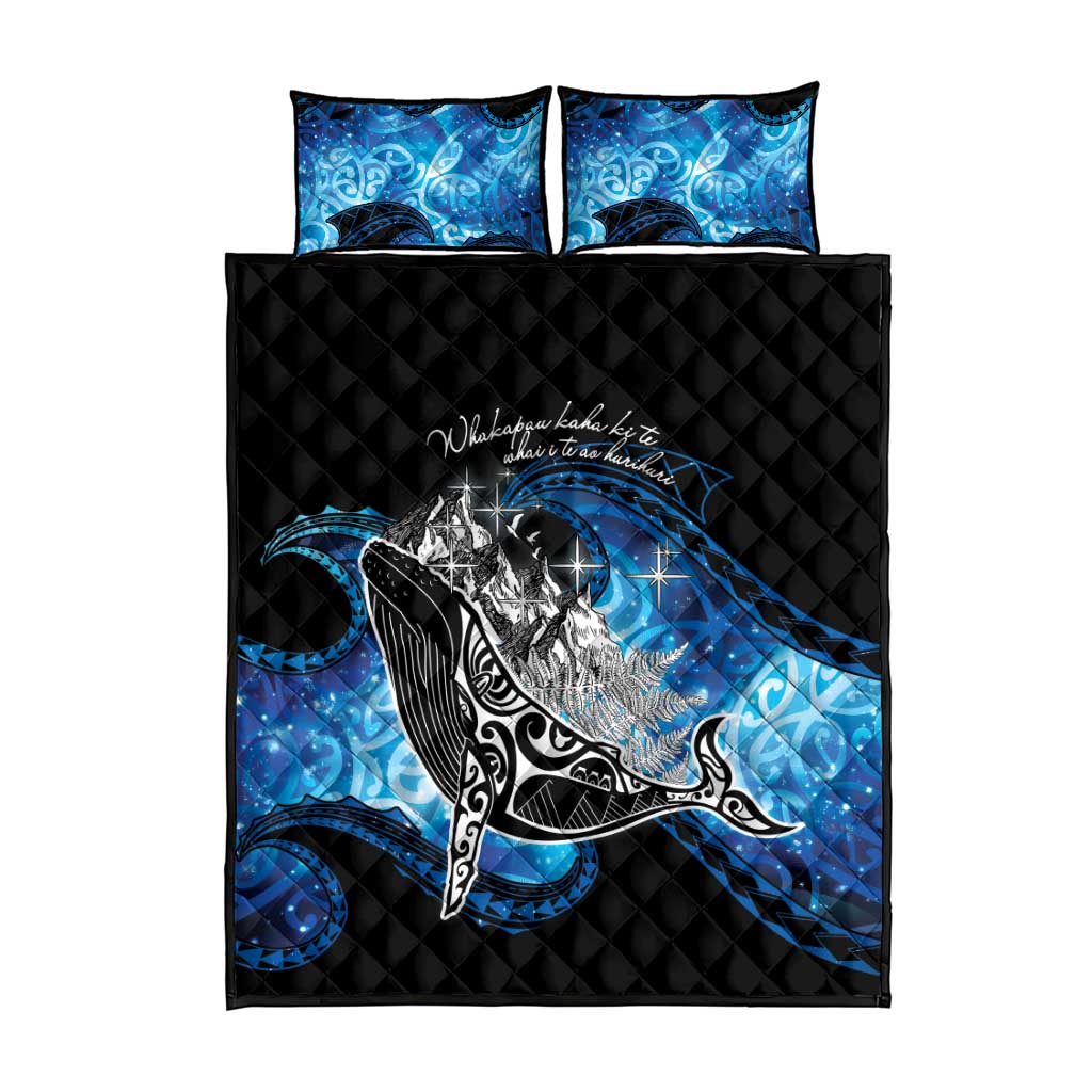 Maori Matariki Te Araroa Paikea Starry Quilt Bed Set Tangaroa Whakatauki