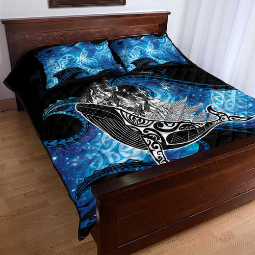 Maori Matariki Te Araroa Paikea Starry Quilt Bed Set Tangaroa Whakatauki