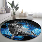 Maori Matariki Te Araroa Paikea Starry Round Carpet Tangaroa Whakatauki