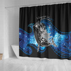 Maori Matariki Te Araroa Paikea Starry Shower Curtain Tangaroa Whakatauki