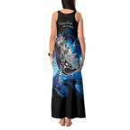 Maori Matariki Te Araroa Paikea Starry Tank Maxi Dress Tangaroa Whakatauki