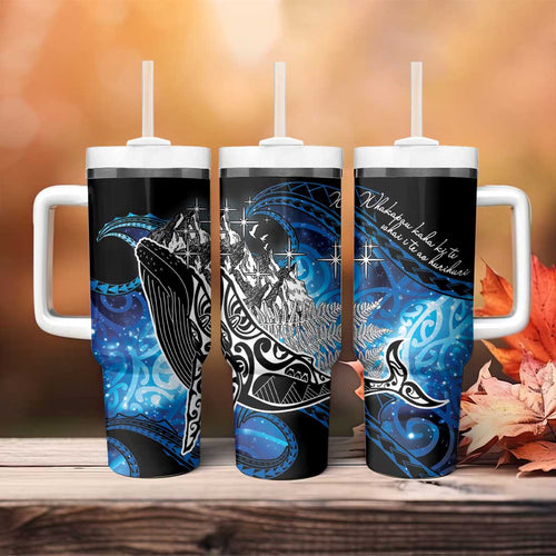 Maori Matariki Te Araroa Paikea Starry Tumbler With Handle Tangaroa Whakatauki