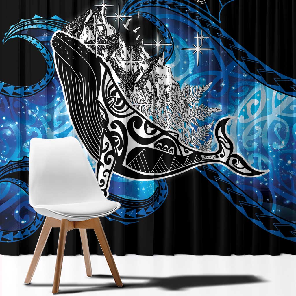 Maori Matariki Te Araroa Paikea Starry Window Curtain Tangaroa Whakatauki