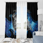 Maori Matariki Te Araroa Paikea Starry Window Curtain Tangaroa Whakatauki