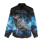 Maori Matariki Te Araroa Paikea Starry Women Casual Shirt Tangaroa Whakatauki