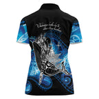 Maori Matariki Te Araroa Paikea Starry Women Polo Shirt Tangaroa Whakatauki