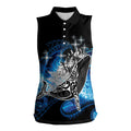 Maori Matariki Te Araroa Paikea Starry Women Sleeveless Polo Shirt Tangaroa Whakatauki