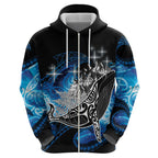 Maori Matariki Te Araroa Paikea Starry Zip Hoodie Tangaroa Whakatauki