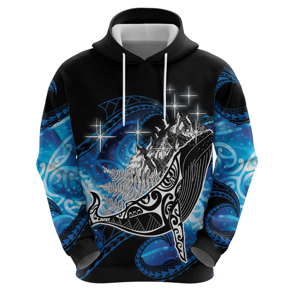 Maori Matariki Te Araroa Paikea Starry Zip Hoodie Tangaroa Whakatauki