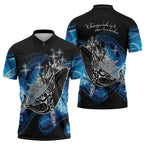 Maori Matariki Te Araroa Paikea Starry Zipper Polo Shirt Tangaroa Whakatauki