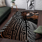 Aotearoa Maori - Australia Indigenous Area Rug Koiri Whakairo Mix Aboriginal Art - Aussie Hoodie