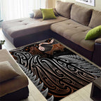 Aotearoa Maori - Australia Indigenous Area Rug Koiri Whakairo Mix Aboriginal Art - Aussie Hoodie