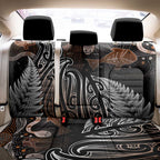 Aotearoa Maori - Australia Indigenous Back Car Seat Cover Koiri Whakairo Mix Aboriginal Art - Aussie Hoodie