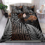 Aotearoa Maori - Australia Indigenous Bedding Set Koiri Whakairo Mix Aboriginal Art - Aussie Hoodie