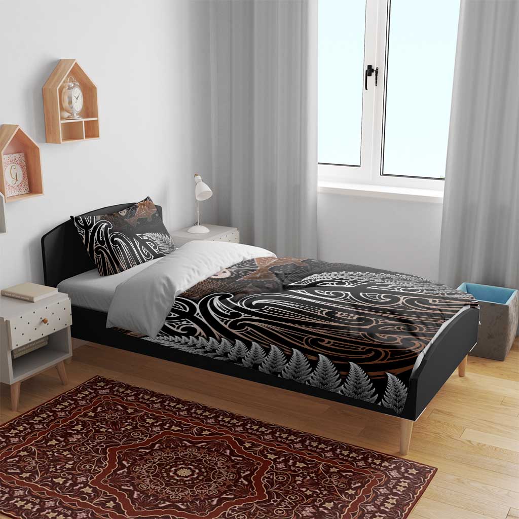 Aotearoa Maori - Australia Indigenous Bedding Set Koiri Whakairo Mix Aboriginal Art - Aussie Hoodie