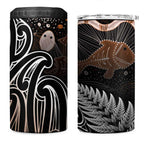 Aotearoa Maori - Australia Indigenous 4 in 1 Can Cooler Tumbler Koiri Whakairo Mix Aboriginal Art - Aussie Hoodie