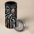 Aotearoa Maori - Australia Indigenous 4 in 1 Can Cooler Tumbler Koiri Whakairo Mix Aboriginal Art - Aussie Hoodie