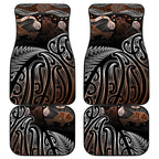 Aotearoa Maori - Australia Indigenous Car Mats Koiri Whakairo Mix Aboriginal Art - Aussie Hoodie