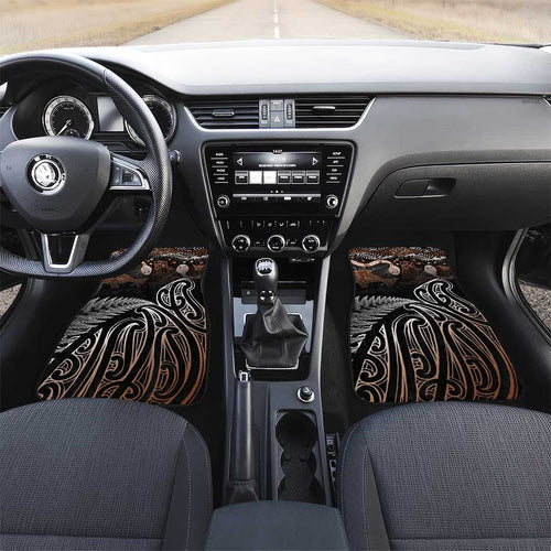 Aotearoa Maori - Australia Indigenous Car Mats Koiri Whakairo Mix Aboriginal Art - Aussie Hoodie