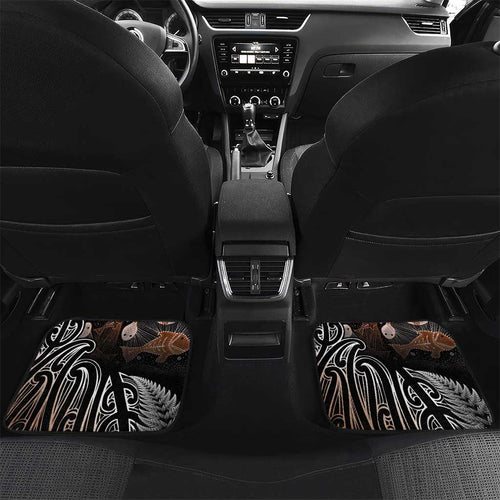 Aotearoa Maori - Australia Indigenous Car Mats Koiri Whakairo Mix Aboriginal Art - Aussie Hoodie
