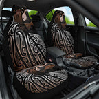 Aotearoa Maori - Australia Indigenous Car Seat Cover Koiri Whakairo Mix Aboriginal Art - Aussie Hoodie