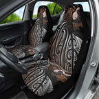 Aotearoa Maori - Australia Indigenous Car Seat Cover Koiri Whakairo Mix Aboriginal Art - Aussie Hoodie