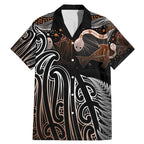 Aotearoa Maori - Australia Indigenous Family Matching Mermaid Dress and Hawaiian Shirt Koiri Whakairo Mix Aboriginal Art - Aussie Hoodie