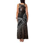 Aotearoa Maori - Australia Indigenous Family Matching Tank Maxi Dress and Hawaiian Shirt Koiri Whakairo Mix Aboriginal Art - Aussie Hoodie