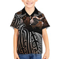 Aotearoa Maori - Australia Indigenous Kid Hawaiian Shirt Koiri Whakairo Mix Aboriginal Art - Aussie Hoodie