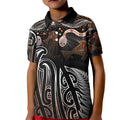 Aotearoa Maori - Australia Indigenous Kid Polo Shirt Koiri Whakairo Mix Aboriginal Art - Aussie Hoodie