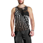 Aotearoa Maori - Australia Indigenous Men Tank Top Koiri Whakairo Mix Aboriginal Art - Aussie Hoodie