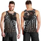 Aotearoa Maori - Australia Indigenous Men Tank Top Koiri Whakairo Mix Aboriginal Art - Aussie Hoodie