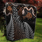 Aotearoa Maori - Australia Indigenous Quilt Koiri Whakairo Mix Aboriginal Art - Aussie Hoodie