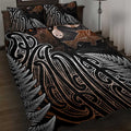 Aotearoa Maori - Australia Indigenous Quilt Bed Set Koiri Whakairo Mix Aboriginal Art - Aussie Hoodie