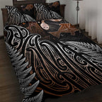 Aotearoa Maori - Australia Indigenous Quilt Bed Set Koiri Whakairo Mix Aboriginal Art - Aussie Hoodie