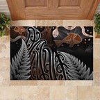 Aotearoa Maori - Australia Indigenous Rubber Doormat Koiri Whakairo Mix Aboriginal Art - Aussie Hoodie