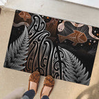 Aotearoa Maori - Australia Indigenous Rubber Doormat Koiri Whakairo Mix Aboriginal Art - Aussie Hoodie