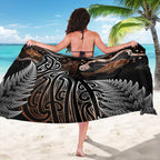 Aotearoa Maori - Australia Indigenous Sarong Koiri Whakairo Mix Aboriginal Art - Aussie Hoodie
