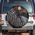 Aotearoa Maori - Australia Indigenous Spare Tire Cover Koiri Whakairo Mix Aboriginal Art - Aussie Hoodie