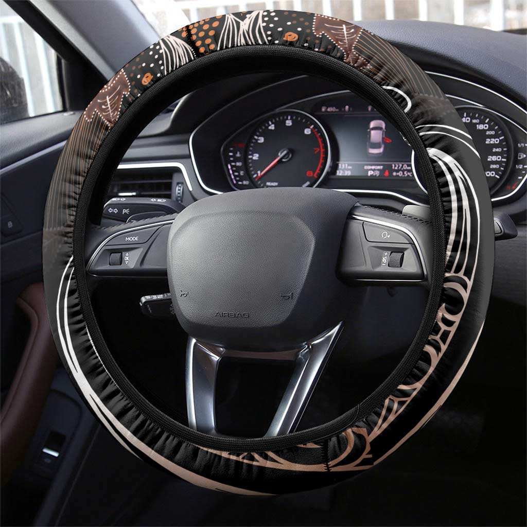 Aotearoa Maori - Australia Indigenous Steering Wheel Cover Koiri Whakairo Mix Aboriginal Art - Aussie Hoodie