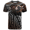 Aotearoa Maori - Australia Indigenous T Shirt Koiri Whakairo Mix Aboriginal Art - Aussie Hoodie