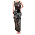 Aotearoa Maori - Australia Indigenous Tank Maxi Dress Koiri Whakairo Mix Aboriginal Art - Aussie Hoodie