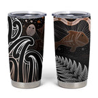Aotearoa Maori - Australia Indigenous Tumbler Cup Koiri Whakairo Mix Aboriginal Art - Aussie Hoodie