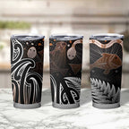 Aotearoa Maori - Australia Indigenous Tumbler Cup Koiri Whakairo Mix Aboriginal Art - Aussie Hoodie