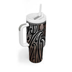 Aotearoa Maori - Australia Indigenous Tumbler With Handle Koiri Whakairo Mix Aboriginal Art - Aussie Hoodie