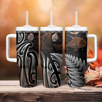 Aotearoa Maori - Australia Indigenous Tumbler With Handle Koiri Whakairo Mix Aboriginal Art - Aussie Hoodie