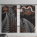 Aotearoa Maori - Australia Indigenous Window Curtain Koiri Whakairo Mix Aboriginal Art - Aussie Hoodie
