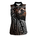 Aotearoa Maori - Australia Indigenous Women Sleeveless Polo Shirt Koiri Whakairo Mix Aboriginal Art - Aussie Hoodie