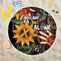 Australia Indigenous Beach Blanket You Are Not Alone